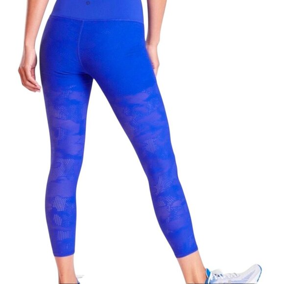 Athleta Phenom Camo 7/8 Leggings – Royal Blue – XS - Picture 5 of 9
